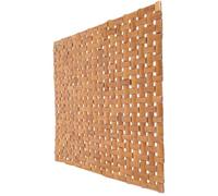 VICASKY Handwoven Carbonized Bamboo Square Seat Mat Hollow Ventilated Outdoor Dining Chair Cushion Lightweight Portable for Summer Patio Chairs