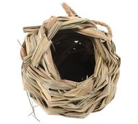 VICASKY Handwoven Hamster Hut and Bird Nest for Small Animals, Safe and Rustic House Providing A Comfortable Habitat for Building Nests in Cold Winter and Hot Summer