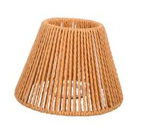 VICASKY Handwoven Paper Rope Lampshade Tapered Pendant Light Cover for Ceiling Floor Table Lamps Iron Frame Even Light Diffusion for Living Bedroom Office Hotel
