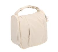 VICASKY Hanging Toiletry Bag Pearl Zipper Large Capacity Travel Wash Bag Portable Makeup Pouch for Cosmetics Storage for Ladies Traveling