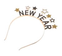VICASKY Happy New Year Hair Accessories Alloy Headband with Festive Crystal Design and Comfortable Snug Fit for 2026 Parties and Gatherings, Year Party Supplies and Group Photos
