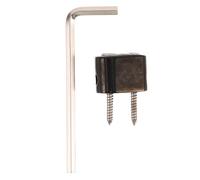 VICASKY Headless Guitar Locking Nut Small String Metal Retainer Copper Metal Bridge with Spanner Quick Installation and Adjustment Enhanced Portability Modern Distinctive Look for Studio