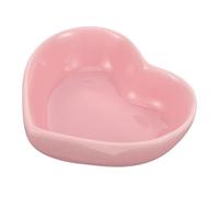 VICASKY Heart Shaped Ceramic Pet Bowl for Hamsters Animals Cute and Practical Food Dish with Non Tip Design Easy to Clean for Rabbits and Chinchillas Love Shape