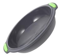 VICASKY Heat Resistant Multi Use Silicone Bread Pan with Handle Non Stick Round Cake Mold for Baking Cakes Brownies Pastries and Cold Desserts Flexible and Kitchen Bakeware