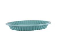 VICASKY Heat-Resistant Silicone Round Pizza Pan Non-Stick Baking Tray Flexible Flan and Cake Mold for Oven Use Easy Release and Cleaning in Nordic Blue