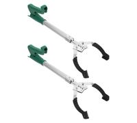 VICASKY Heavy Duty Grabber Garbage Pickup Tool Versatile Application and Plastic Construction 2pcs with Comfortable Grip Handy Reacher Grabber Pickup Tool for Cleaning and Offices