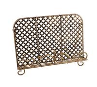 VICASKY Heavy-Duty Iron Recipe Book Stand for Kitchen Counter, Foldable Metal Cookbook Holder with Vintage Style, Suitable for Reading and Studying, Sturdy and Decorative Kitchen Accessory