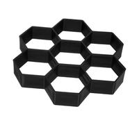 VICASKY Hexagon Paving Mold Plastic Cement Floor Tile Mould for DIY Garden Path Reusable Decorative Stepping Stone Mold for Artistic Outdoor Paving and Patios Black