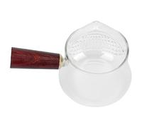 VICASKY High Borosilicate Glass Tea Dispenser with Side Handle Heat Resistant Thickened Tea Art Cup Smooth Eagle Spout Design Easy to Clean