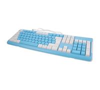 VICASKY High Performance and Number Pad Gaming Keyboard USB Wired with Blue Abs Material, Multiple Keys Non-conflict Design for Computer Gaming