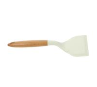 VICASKY High Temperature Resistant White Silicone Steak Spatula Non Stick Cooking Turner for Home Kitchen and Restaurant Use with Ergonomic Handle for Maximum Control