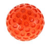 VICASKY Honeycomb Squeaky Dog Ball for Small and Medium Dogs Soft Chew Resistant Rubber Interactive Puppy for Indoor Outdoor Fetch Easy Clean Durable Plaything for Active Pets