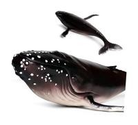 VICASKY Humpback Whale Model Plastic Figurine Ocean Theme Decoration for Cafe Office Home Unique Design Marine Animal Toy for Education and Display