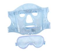 VICASKY Ice Face Mask and Eye Cold Compress Pack Set Blue Cooling Facial Gel Mask with Reusable Cold Packs for Puffiness Redness and Dark Circles Suitable for Women and Men Sleep Therapy