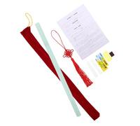 VICASKY Imitation Jade Flute Chinese Traditional Musical Instruments for Beginner's Dizi Flute Plastic Dizi Music Key for Student Musicians and Celebrations