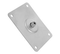 VICASKY Industrial Grade Metal Mounting Plate for Drum Stand Legs, Percussion Practice Drum Set Furniture Brackets, Silver Flat Leg Fixing Hardware for Musical Instruments and Boat Seat Pedestal
