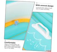 VICASKY Inflatable PVC Boat with Handrail Lightweight Cartoon Kayak for Swimming Pools and Beaches Durable Water for Boys and Outdoor Fun