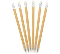 VICASKY Inkless Graphite Pencil 6pcs Set with Bamboo Wood Barrel Non-sharpening Sketching and Drawing Pencils for Students School Art Supplies