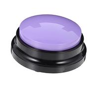 VICASKY Interactive Dog Communication Button for Training Recordable Talking Pet Button Material Stress Relief Educational Aid for Dogs and Cats Purple