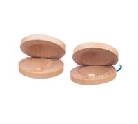 VICASKY Interactive Education Toy 2pcs Wooden Castanets Enhance Child's Listening Skills Portable Random Color