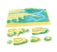 VICASKY Interactive Terrain Contour Map Model Plastic Topographic Geography Teaching Tool for Junior High School Science Class and Homeschool Learning