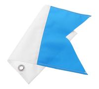 VICASKY International Dive Flag for Snorkeling and Diving Blue and White Oxford Cloth Banner 13.78x9.84 Inches with Grommets, Flexible Mounting Options for Vessels and Watercraft,