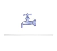 VICASKY Invisible Flowing Spout Tap Fountain for Garden and Pond with High Simulation Water Flow Effects, Resin Material, Creative and Realistic Design for DIY Craft Projects