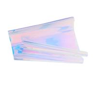 VICASKY Iridescent Clear Window Film Self-adhesive Decorative Privacy Vinyl Sticker for Home Office Glass Surfaces Holographic Rainbow Film Easy DIY Installation
