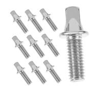VICASKY Iron Drum Screws Metal Drum Set Screws with Fine Polishing Silver-plated 10pcs Replacement and Beginners
