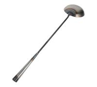 VICASKY Iron Water Ladle Scoop with Long Handle, Sturdy Mud Cleaning Spoon for Garden and Drain, Sturdy Iron Scoop Utensil for Water and Sludge Removal in Outdoor and Kitchen Use