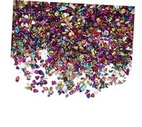 VICASKY Irregular Mixed Color Glass Epoxy Fillers 200g DIY Nail Art Accessories Crushed Glass Shards Manicure Charm Fillings for Creative Nail Decoration