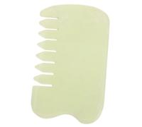 VICASKY Jade Gua Massage Comb Natural Jade Scalp Body Tool for Muscle Relief Circulation Boost and Relaxation for Face Neck and