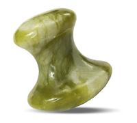 VICASKY Jade Gua Sha Stone Mushroom Shaped Massager for Face Smooth Edges and Relieving Function, Green Facial Massage Tool for Spa and Relaxation Therapy