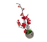 VICASKY Japanese Artificial and Artificial Stone Sushi Plate Materials with, Cloth Silk Dish Flower Decoration for and Lifelike Design Cold Suitable as Photo Prop