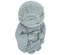 VICASKY Japanese Buddha Statue Figurine for Aquarium and Garden Compact Monk Sculpture with Serene Expression Decorative Buddha Ornament for Home Desk Shelf Display Spiritual Enlightenment