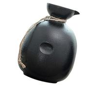 VICASKY Japanese Style Ceramic Wine Flask with Dual Design for Hot and Cold Sake Serving Reusable Household Sake Kettle Elegant Modern Curved Wine Jug for Asian Food and Tea Parties
