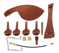 VICASKY Jujube Wood Violin Accessories Set Chin Rest Tuning Peg Tailpiece Balance Rope Screw Cork