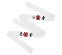 VICASKY Karate Headband with Ninja Print and Japanese Style 2pcs Breathable Polyester Chef Accessory Portable Does Not Fade for Sports Training and Yoga