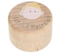VICASKY Keepsake Box with Exquisite Design Haircut Keepsake Box for Boys Wooden Gift and Home Decor Baby Boy for Childhood Memories