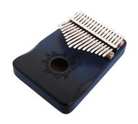 VICASKY Key Musical Instrument Portable Kalimba Thumb Piano for Beginners Adults Boys and Girls Adorable Panda Gradient Blue Design