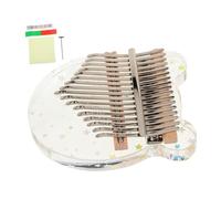 VICASKY Key Thumb Piano Acrylic Finger Piano Instrument Kalimba for Beginners Portable Hand Bear Shape Accessories