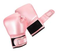 VICASKY Kids Boxing Gloves - Extended Wrist Support 6oz Sparring Gear for Home Workout (Ages 6-12) Pink PU Leather Punching Bag Mitts Gift for Girls Boys Training