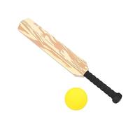VICASKY Kids Cricket Set 24-inch Wooden Bat and Ball Outdoor Sports Toy for Boys and Girls Interactive Backyard Game All-weather Design