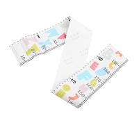 VICASKY Kids Height Wall Sticker Growth Chart 20x200cm Self-Adhesive Cartoon Animal Measurement Decal for Nursery and Children's Room Decor