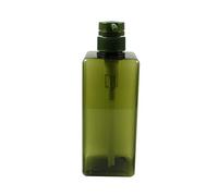 VICASKY Large Capacity Dark Green Square Pump Bottle Transparent Dispenser for Shampoo Lotion Body Wash User Friendly Design for Home and Travel