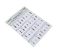 VICASKY Large Size Trumpet Chord Chart Coated Paper, Professional and Beginner Trumpet Fingering Diagram for Student Practice and Music Training