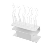 VICASKY Lash Display Stand with Transparent Style Sticks and White Holder False Eyelash Storage and Application Tool for Beauty Salons Seamless Eyelash Style Try Accessory