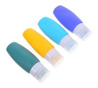VICASKY Leak-proof Silicone Travel Cream Jars Set 90ml Multipurpose Refillable Cosmetic Containers for Skincare and Lotion, Simple and Delicate Design for Camping and Travel