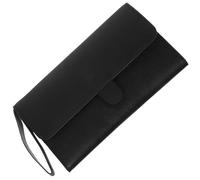 VICASKY Leather Barber Scissors Case and Scissor Bags with Strong Organizing Function, Stylish Black Leather Barber Hand Bag for Hairdressing Trips and Outdoor Work by Hairdressing