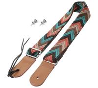 VICASKY Left Handed Ukulele Adult Strap with Nylon and Leather Material Strong Tight Stitching Guitar Strap for Classical Guitar Comfortable Shoulder Belt Suitable for Musical Instrument